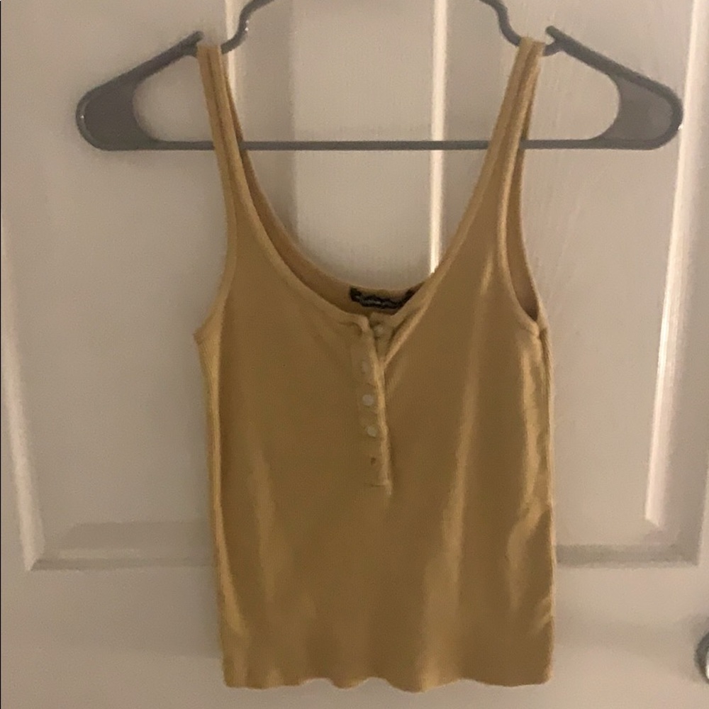 Brandy Melville Mustard Colored Tank!
